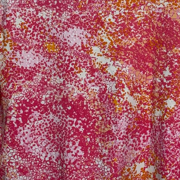 J. McLaughlin Size XL Pink Orange Catalina Cloth Long Sleeve Signature Tee - Picture 5 of 7